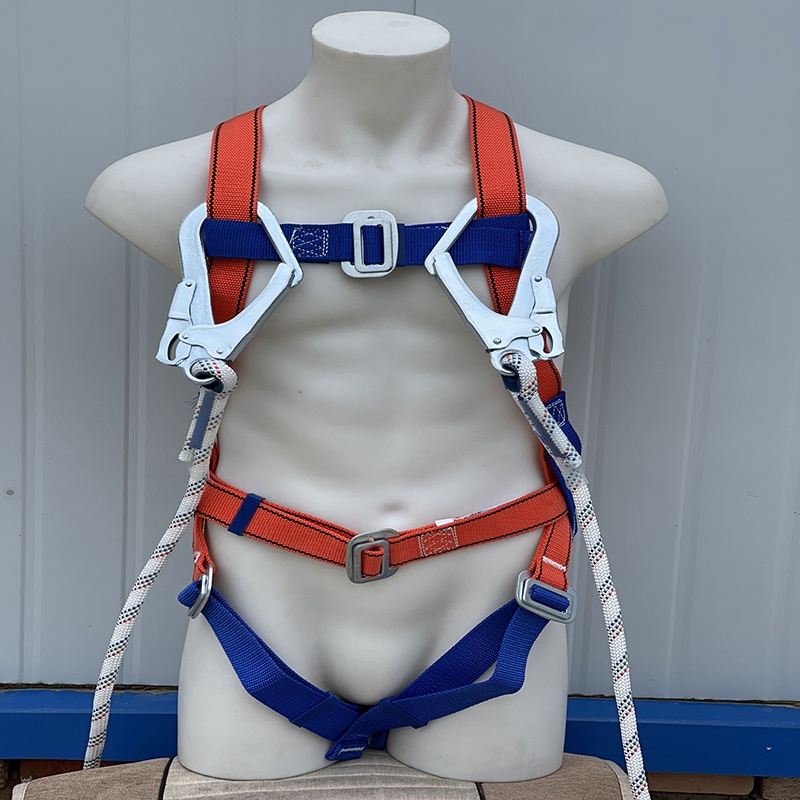 Body Harness Double Hook Safety Harness Full Body Safety Belt Sabuk Pengaman -