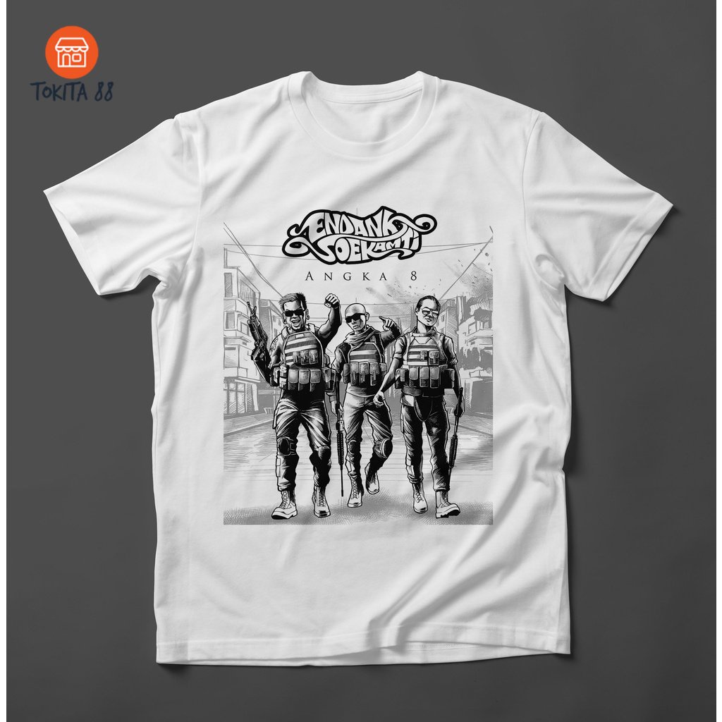 KAOS PRIA ENDANK SOEKAMTI ANGKA 8 - BAJU KAMTIS ENDANK SOEKAMTI ORIGINAL DISTRO - KATUN COMBED