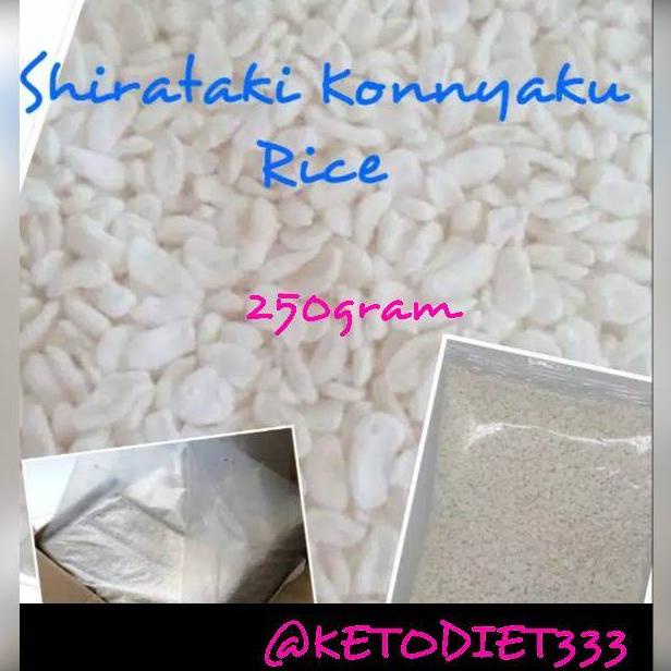 

[BAYAR DITEMPAT] Low Carbs Shirataki Konnyaku Rice 250gr / Beras Shirataki Rendah Kalori