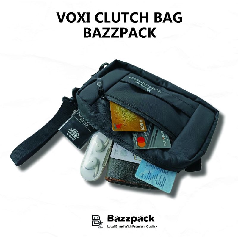 Bazzpack - Voxi Tas Slempang Clutch Bag Pouch Pria Wanita Handbag Waterproof