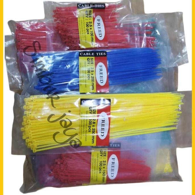 

Kabel ties / cable ties / tali ties WARNA merk FREED