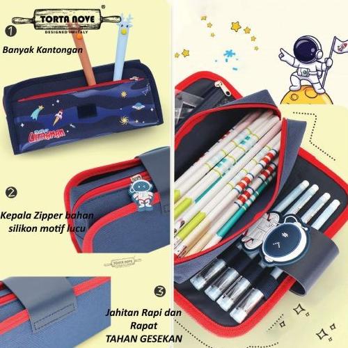 

Tempat pensil Anak Sekolah Ultraman Astronot Unicorn kotak pensil kain