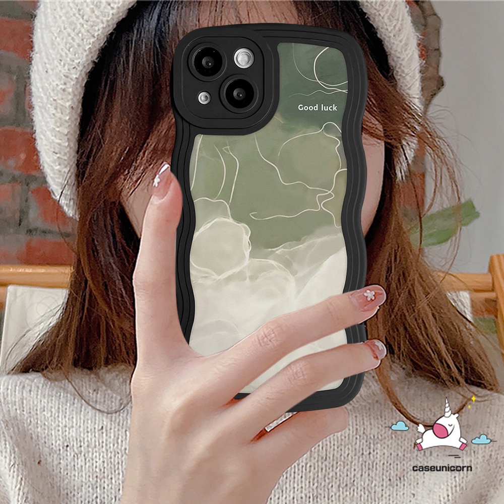 Vivo Y16 Y35 Y36 Y02 Y02s Y20 Y12 V25 Y15s Y11 Y21 Y12i Y21s V25E Y93 Y12s Y33s Y22 Y15 Y17 Y15A V20 V21 Y30 Y50 Y91C Y22s Y21T Y91 Soft Wavy Edge Halo Dyed Casing Pasangan Cat Air