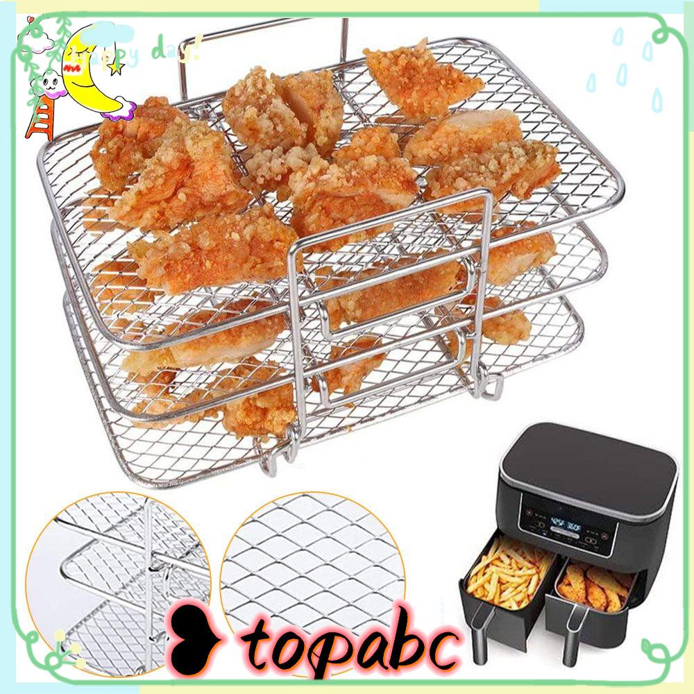 Top Air Fryer Grill Rack Rak Dehydrator Dapur Rak Roti Bakar304Stainless Steel