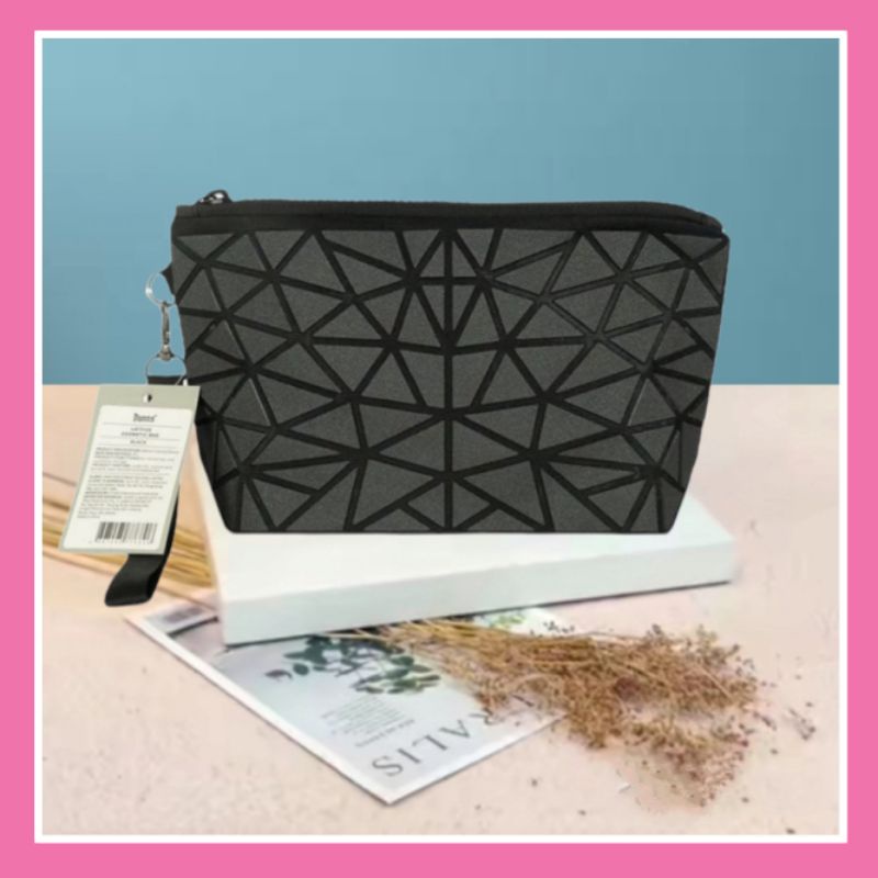 Travel Pouch Bag KKV Tas Penyimpanan/Makeup Pouch/Tas Kosmetik Black L