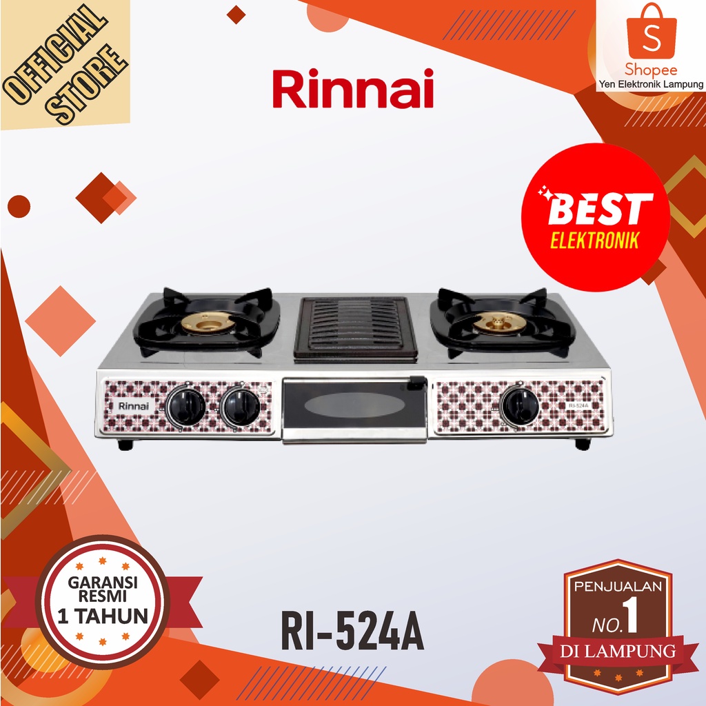 Jual Kompor Gas Rinnai Ri A Kompor Tungku Grill Pan Panggangan