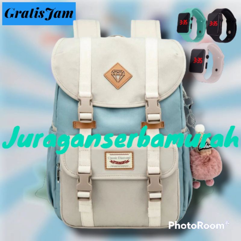 Tas Ransel Sekolah Anak Perempuan Backpack Korea Murah