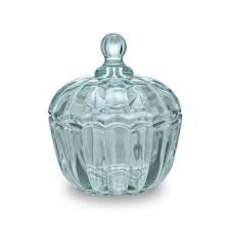 Toples kaca Apel / Mini candy jar / Toples Permen - Coklat / Souvenir