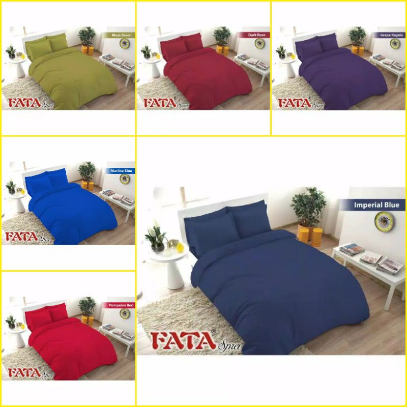 FATA - Bed Cover Set Polos Jacquard Embosed Ukuran 180X200 / 160X200