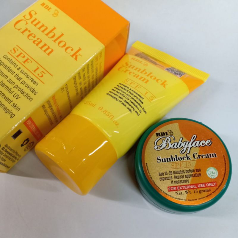 Sunblock RDL - Sunblock Cream Rdl Net 15.grm - 25.grm Ori Philipines