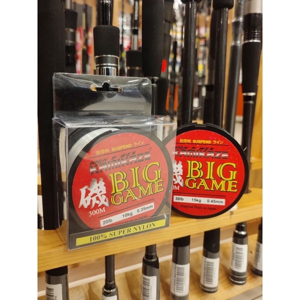Senar Monofilament Kamikaze Big Game 300m 100% Super Nylon