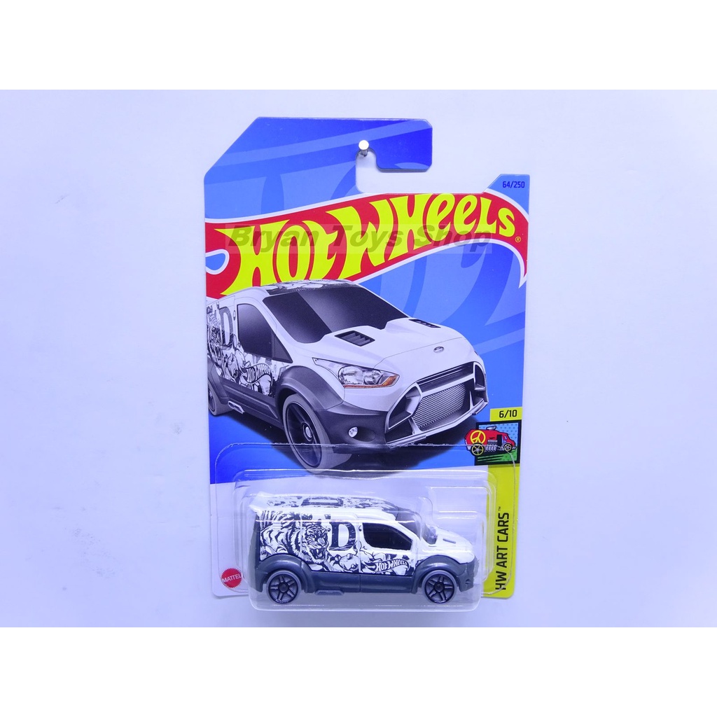 Hot Wheels HW Ford Transit Connect Putih Tampo Macan