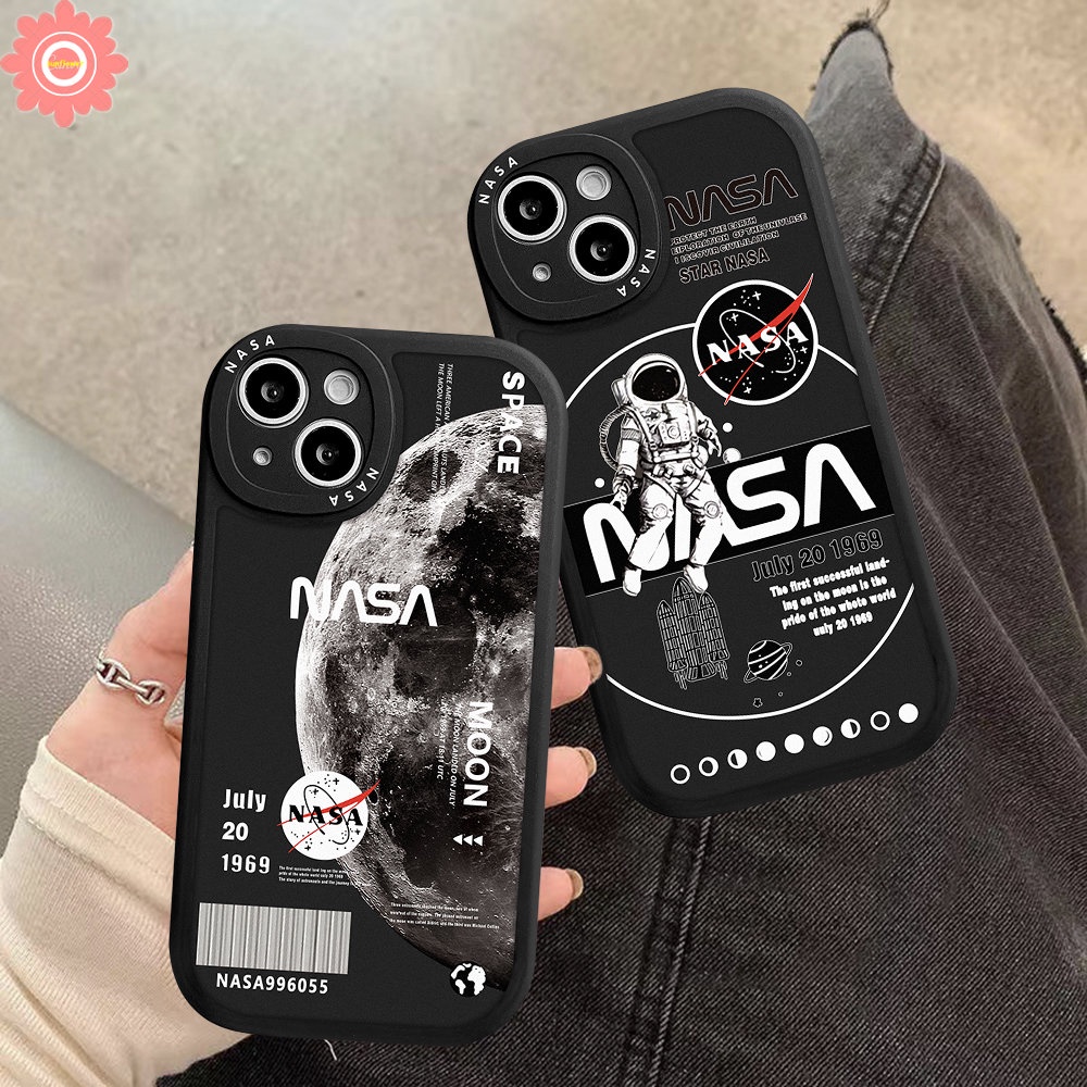 Casing Samsung A34 A14 A13 A50s A30s A12 A54 A50 A32 A03 A04 A53 A03s A04s A23 A02s A21s A52s A22 A33 A11 A20s A72 A52 A31 A10s A20 M23 A71 A51 Trendy Brand NASA Soft TPU Case