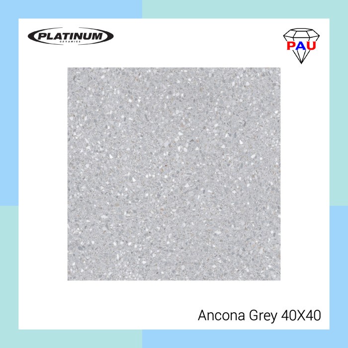 Keramik Lantai Platinum 40x40 Ancona - Grey