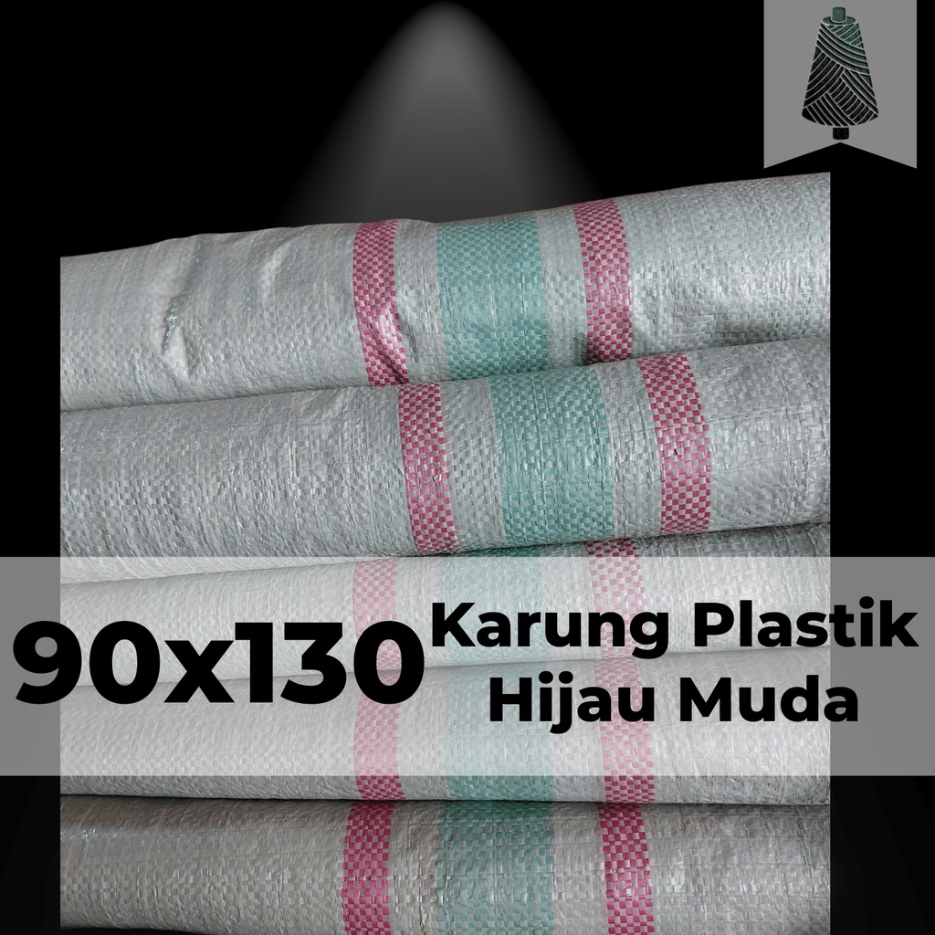 Karung Plastik Baru 90x130 Hijau Muda