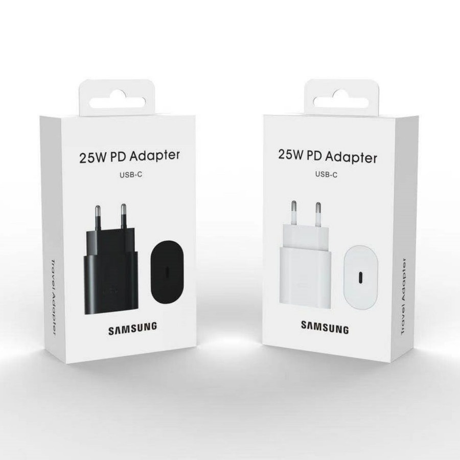 KEPALA CHARGER SAMSUNG USB-C 25W BLACK ORIGINAL