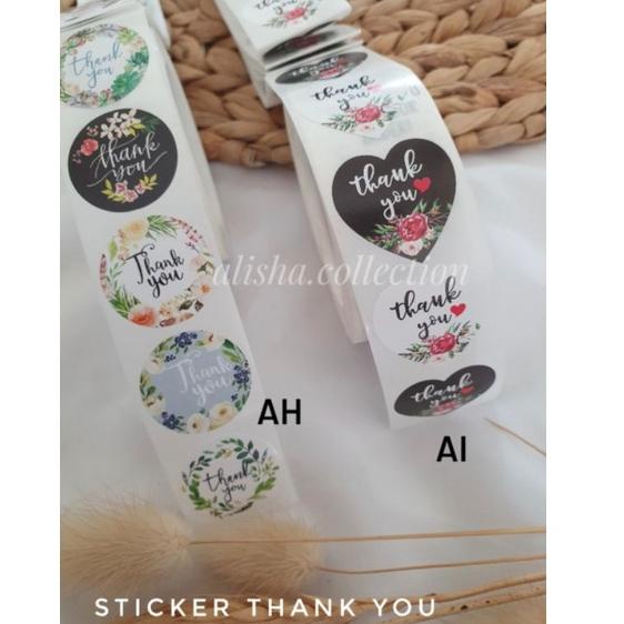 

((Product)-I51Q♫♪) [Part 2] Sticker Label Thank You Stiker Label Terimakasih Stiker Thank You Bulat 50Pcs paling laris