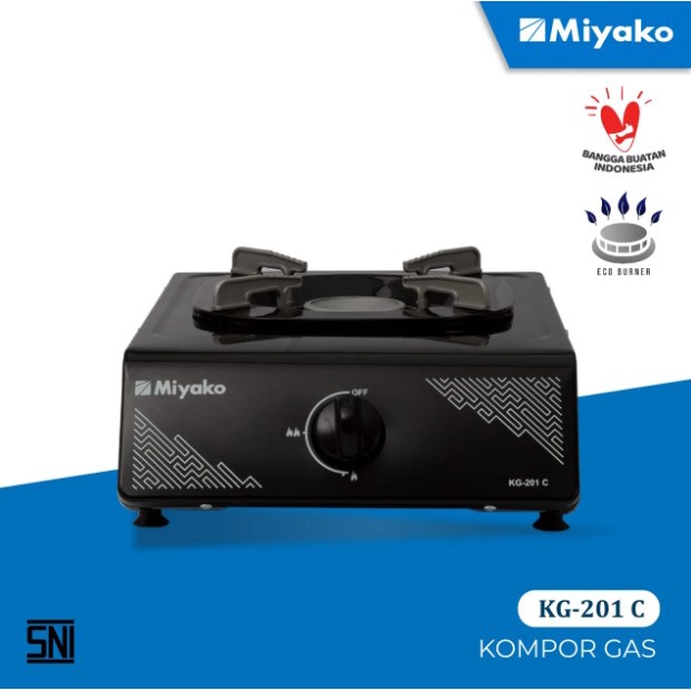 Kompor Gas MIYAKO KG-201C / Kompor Miyako 1 Tungku / Kompor Gas Miyako