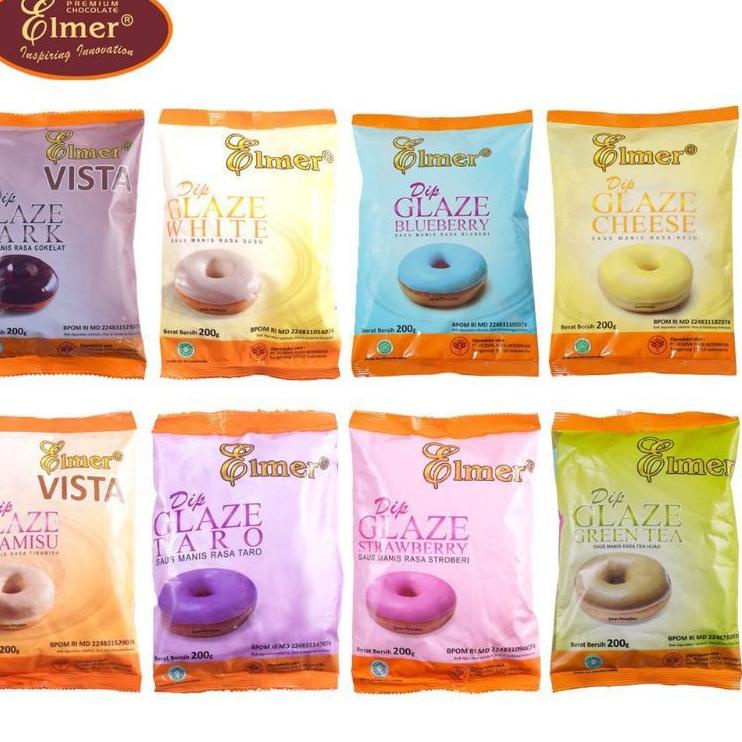 

(♥C6369] PROMO!! ELMER DIP GLAZE 200GR ( SEMUA RASA LENGKAP )