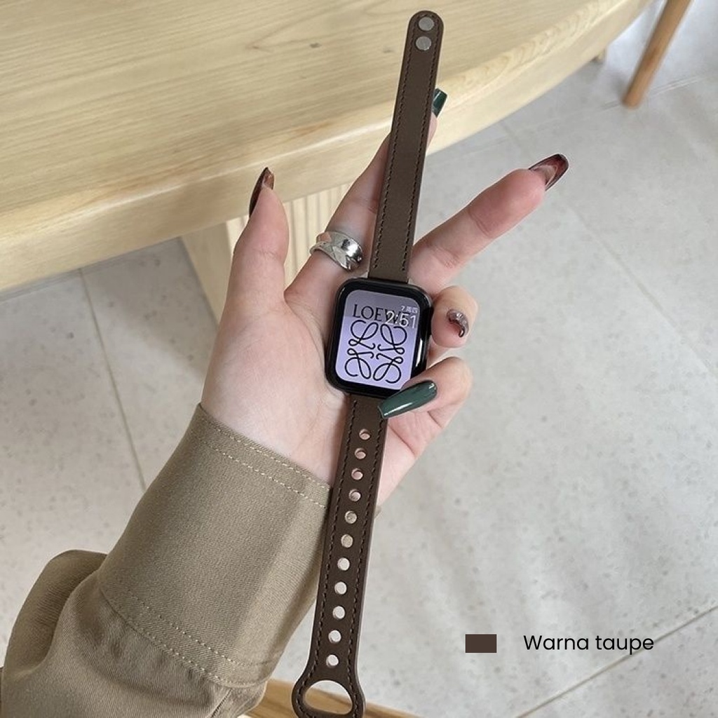 Leather Strap Apple Watch 7 SE 6 5 Genuine Leather Band Iwatch 1/2/3/4/5/SE/6/7