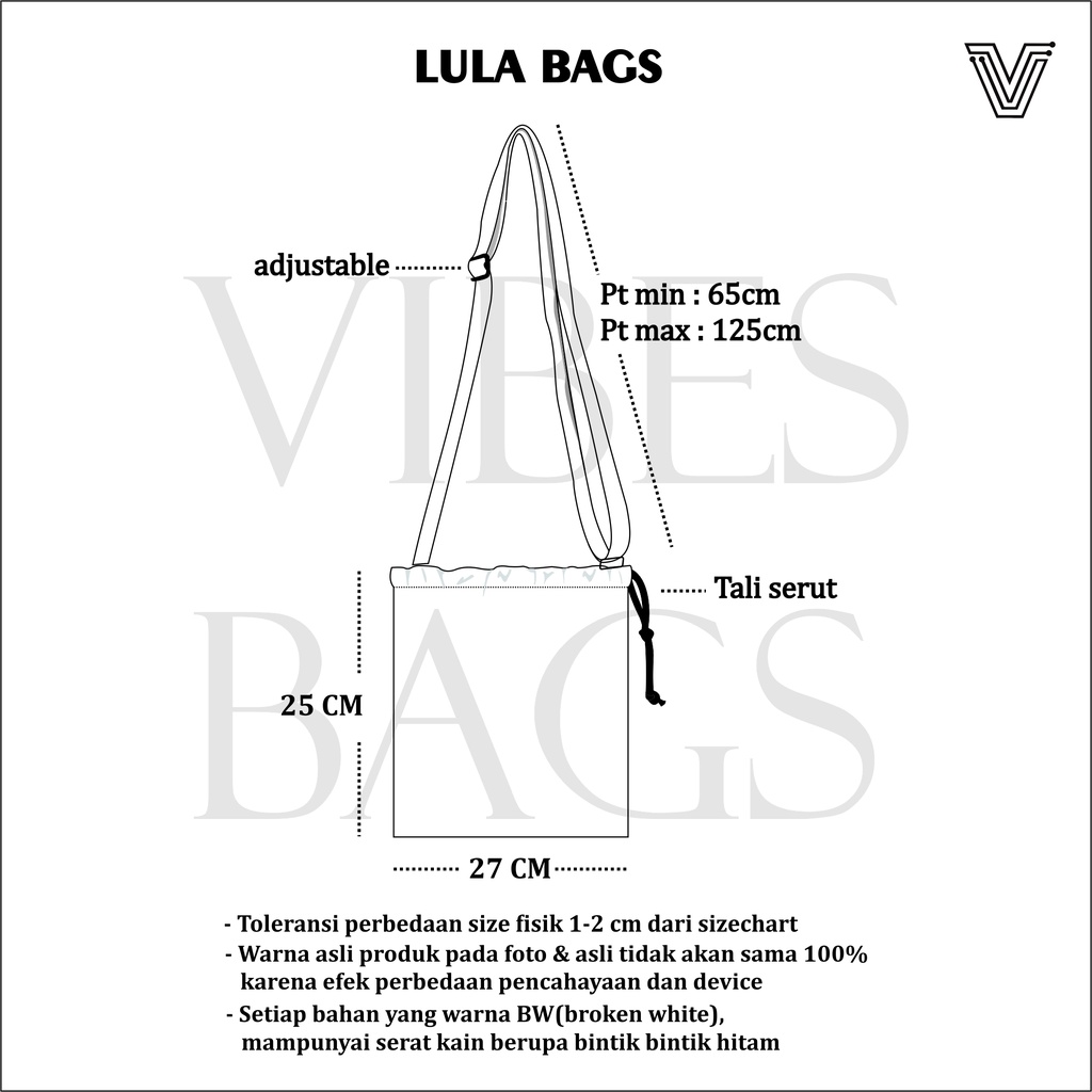 LULA BAGS SERUT (KANVAS TEBAL)