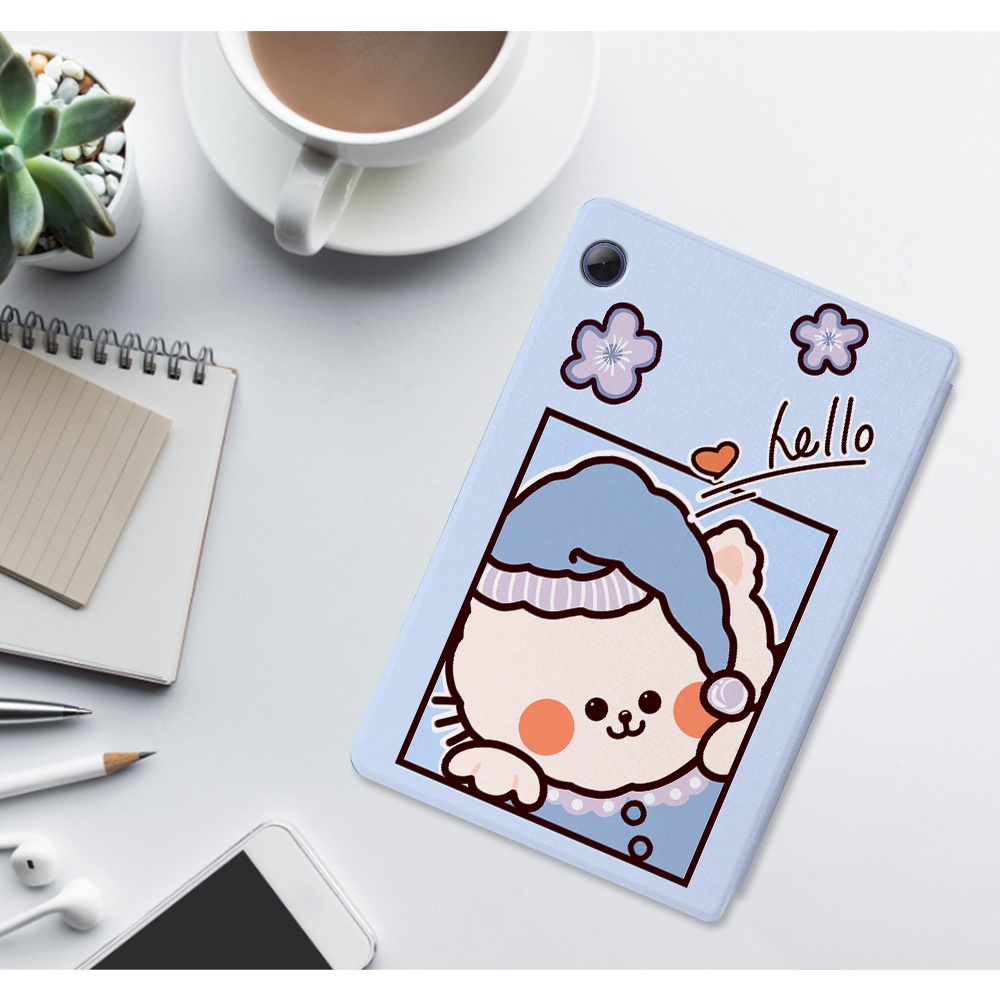 Casing Untuk Huawei MatePad 10.4 SE (2022) AGS5-L09 AGS5-W09 Mate Pad SE 10.4-inci Fashion Pola Lucu Kartun Anime Tablet Pelindung Case PU Leather Flip Book Stand Cover