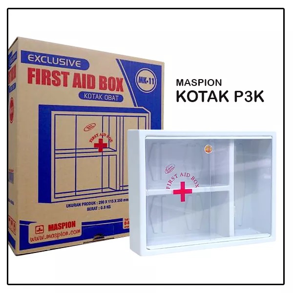 kotak obat mk-11 maspion fast aid box / box obat sleding p3k