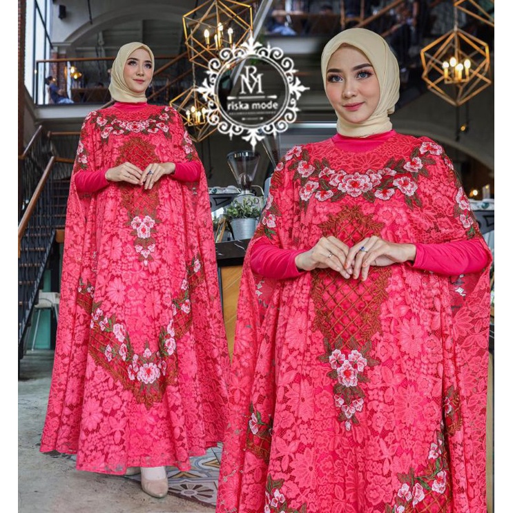 FASHION MUSLIM//KAFTAN BRUKAT SLAVINA FREE INNER GAMIS//GAMIS PESTA//SERGAMAN WISUDA//KAFTAN TERBARU//By Riska Mode