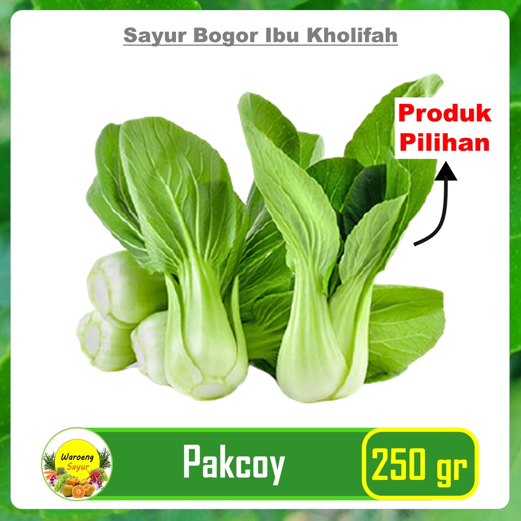 

Pakcoy Sawi Daging 250 Gram Makanan Sayur Sayuran Segar Bogor