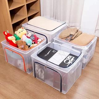 IKILOSHOP Transparant Storage Box 66 Liter Tempat Selimut Organizer Baju Pakaian Kawat Frame