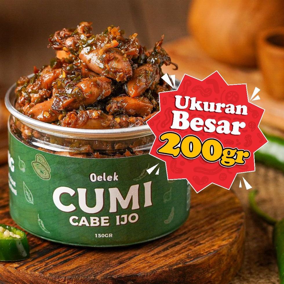 

[KODE PWFNT] Oelek Cumi Cabe Ijo Oelek / Lauk Cumi Cabai ijo / Lauk Siap Saji