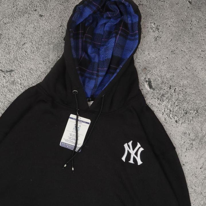 ↑❂❉ READYSWEATER HOODIE NY MLB CREAM BORDIR BATIK FULLTAG & LEBEL PREMIUM (BESTSELLER VARIAN) Harga 