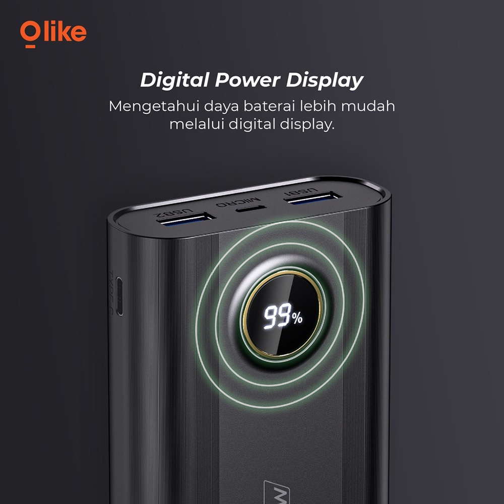 Olike Powerbank P6 20000 mAh Fast Quick Charge PD 20W VOOC 22.5W