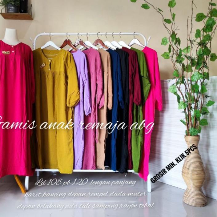 Kekinian - GAMIS ANAK NORA REMAJA TANGGUNG ABG RAYON  / GAMIS ANAK PEREMPUAN UMUR 7-8-9-10-11-12-13-