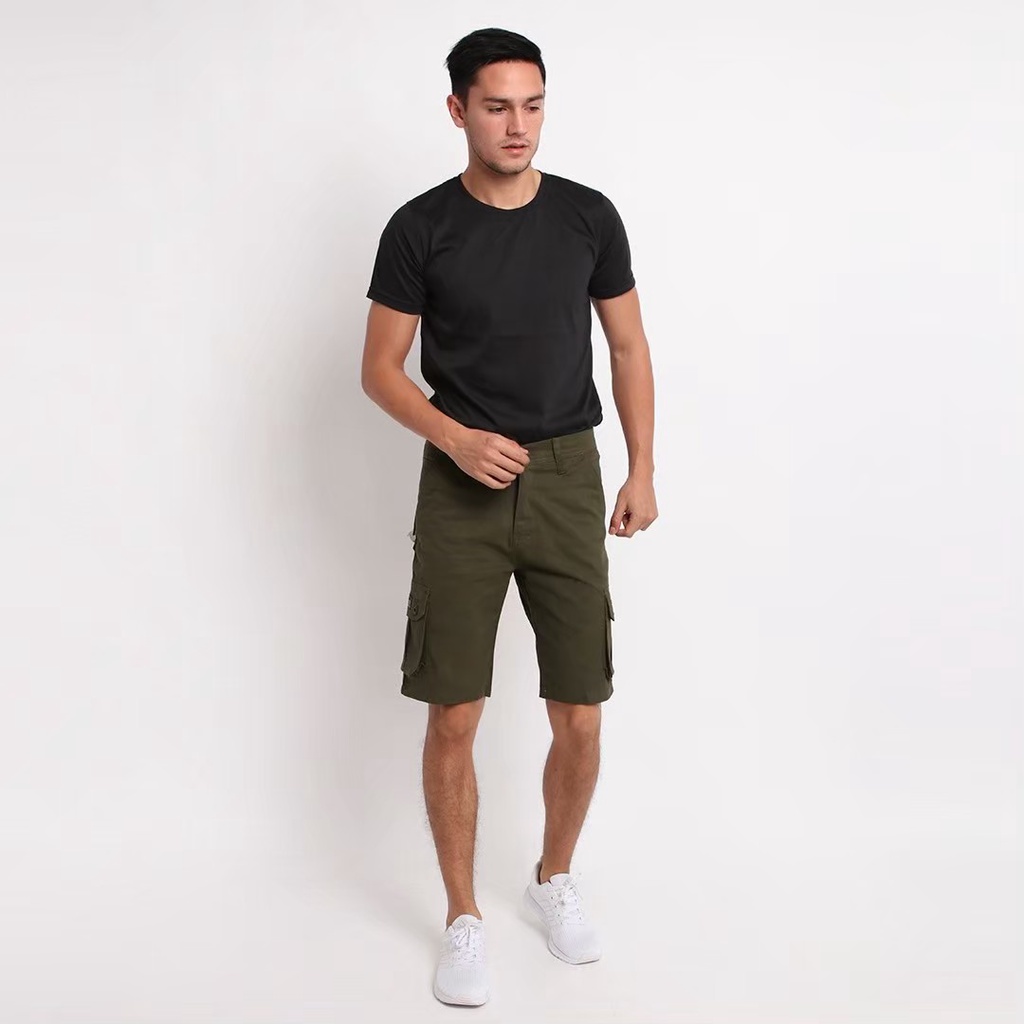 Celana Pendek Celana Cargo pendek Short Pants pria Celana celana PDL pendek Killer warna hijau seri art SMCPD005