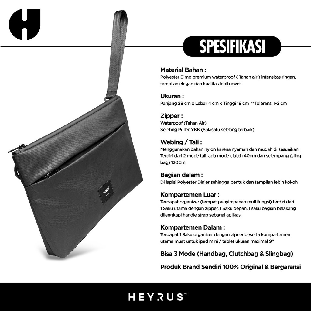 HEYRUS RUSEL CO I Handbag Alpha I Clutchbag Pria Wanita