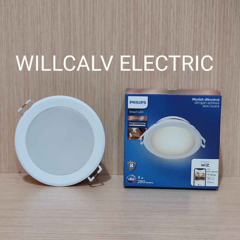 Lampu Downlight led Philips smart wifi 4w TW Tunable White kuning putih / Lampu Philips Smart wifi Downlight led 4w TWbTunable White kuning putih