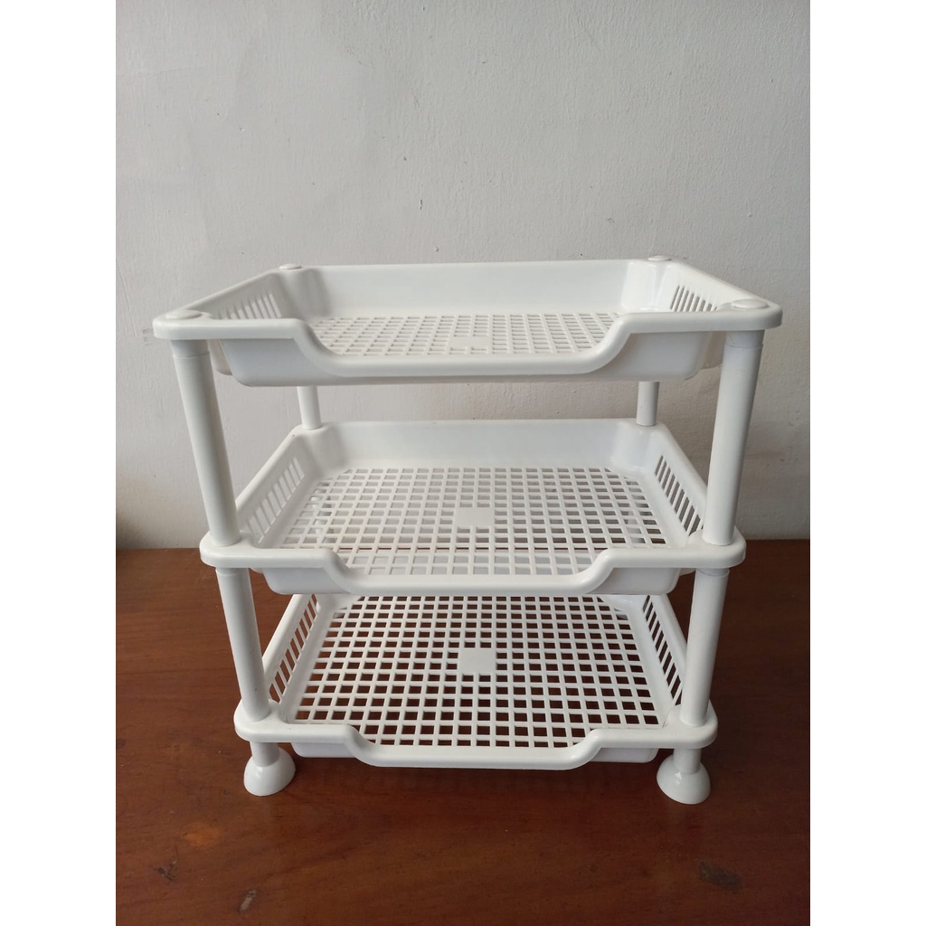 RAK TROLI SUSUN 3 / RAK SUSUN SERBAGUNA / RAK TROLI 3 SUSUN RODA MULTIFUNGSI / RAK 3 SUSUN TROLI / RAK SERBAGUNA / PENYIMPANAN PORTABLE TROLLEY TINGKAT PLASTIK MAINAN SERBAGUNA MINIMALIS MENARIK MURAH