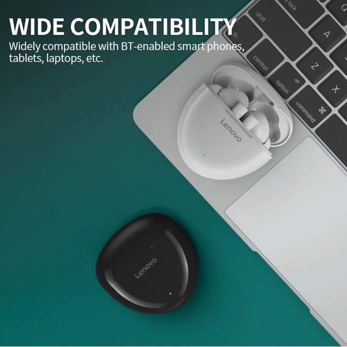 Lenovo TWS Earphone True Wireless Bluetooth 5.0 with Charging Dock - HT06