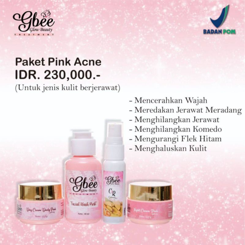 GBEE GLOW BEAUTY - PAKET PINK ACNE + C&R