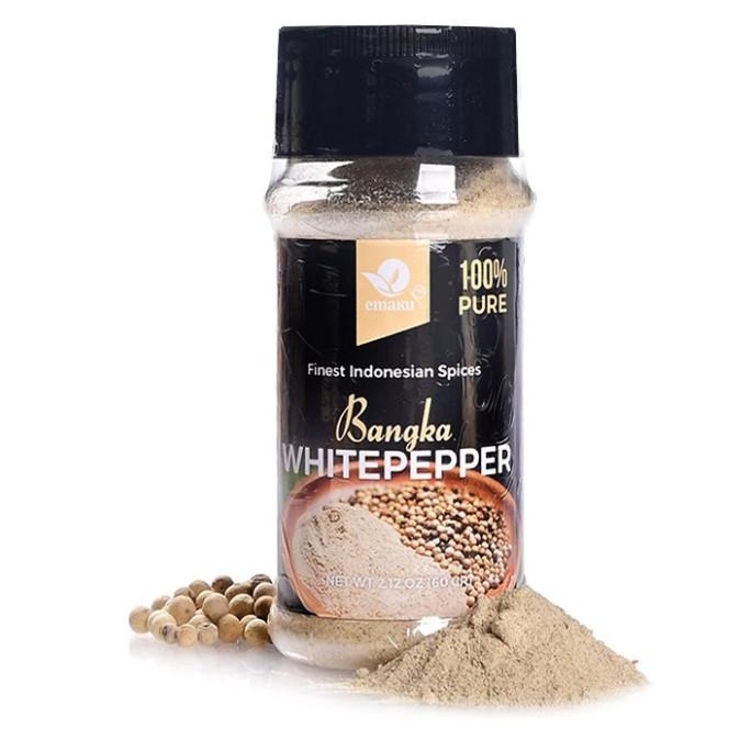 

Emaku Lada Putih Bangka Bubuk / White Pepper Powder NON MSG