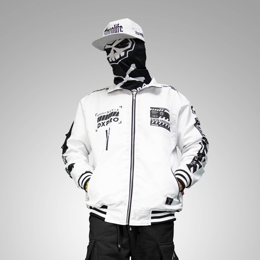 JAKET BOMBER CYBERSTREET WHITE DXPRO