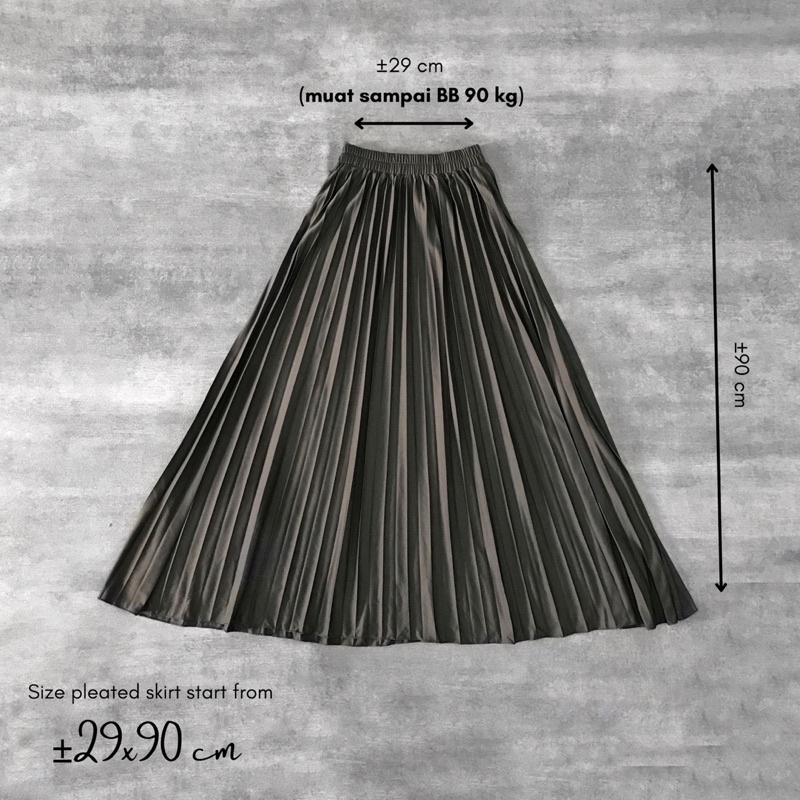 Pleated Skirt | Rok Plisket Premium | Alqeera