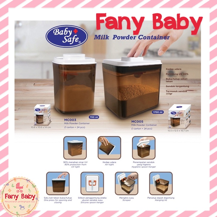 BABY SAFE MILK POWDER CONTAINER 1700ML / MC005