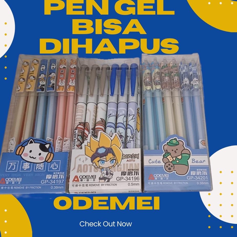 

Terkini 1 Box 12 Pcs Pulpen Gel Pen Hapus Erasable ODEMEI Karakter Lucu Hitam 0.38 MM / Bisa Dihapus ODEMEI Isi 12 pcs / Pulpen Gel Retractable Tinta Hitam / Pen Hapus Lucu Fancy~