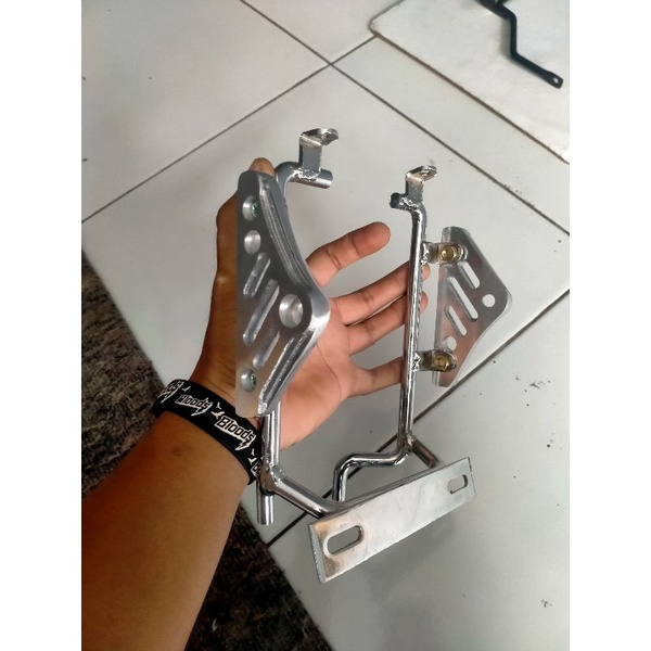 Pangkon lampu tralis cnc pnp CB GL MP TIGER TIREV NINJA dudukan lampu tralis cnc pnp CB GL MP TIGER 