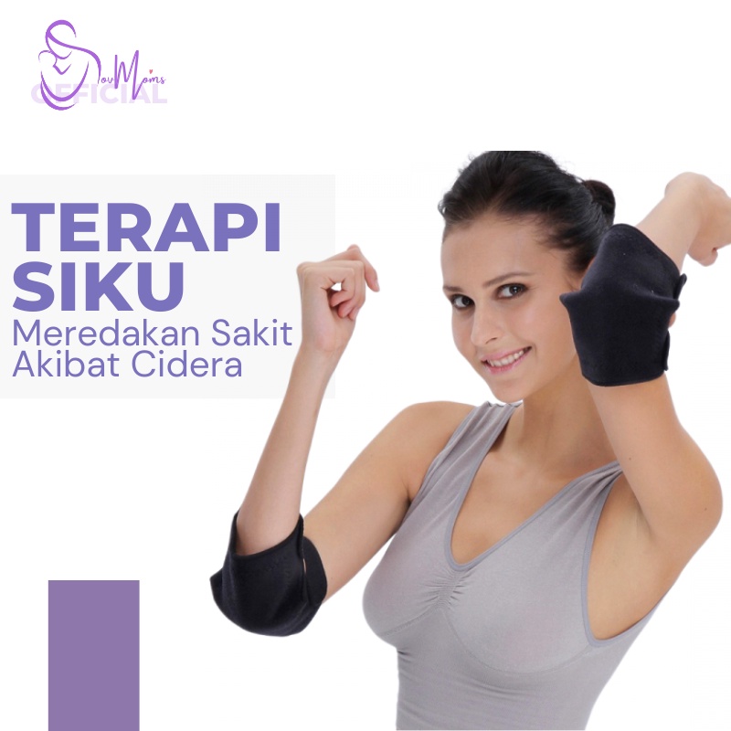 Alat Terapi Siku Tangan Pemanas Magnetik Tourmaline Pelindung Siku Lengan Tangan Penghilang Sakit Nyeri Kesemutan Pegal Pegal Pegel Magnet Turmaline Elbow Belt Warp Support magnetic Mahnet Premium Dewasa Pria Wanita Original