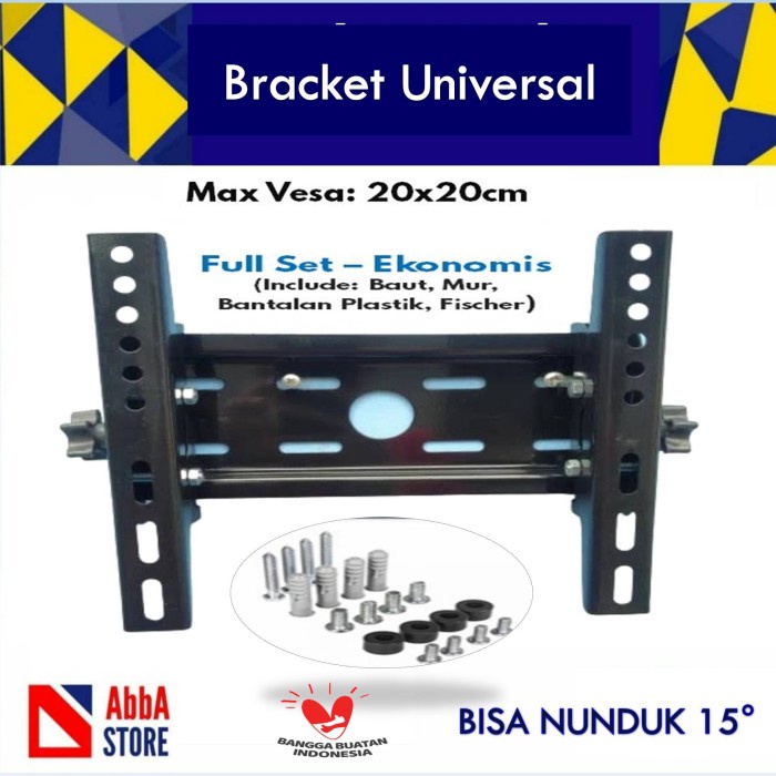 BRAKET BRACKET TV LED 24 32 40 42 43 INCH XIOMI LG SAMSUNG TCL SHARP