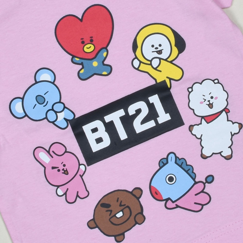 Baju kaos atasan anak perempuan distro premium terbaru dan terlaris usia 1 sampai 12 tahun gambar karakter unicorn, bts, dino, owl, pinguin, ice cream