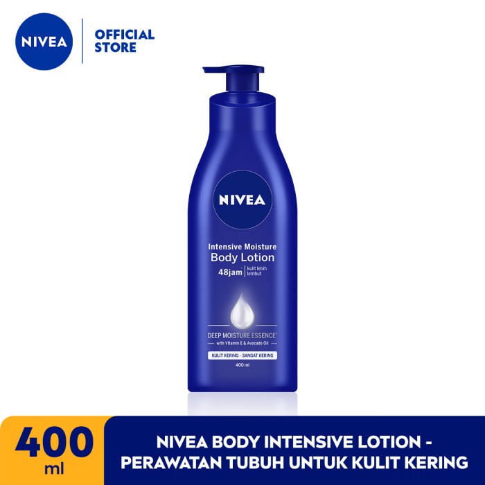 NIVEA BODY INTENSIVE LOTION 400ML - PERAWATAN TUBUH UNTUK KULIT KERING